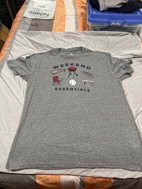 Men's Short Sleeve Tee With Coolmax Technology, X-Large - Gray